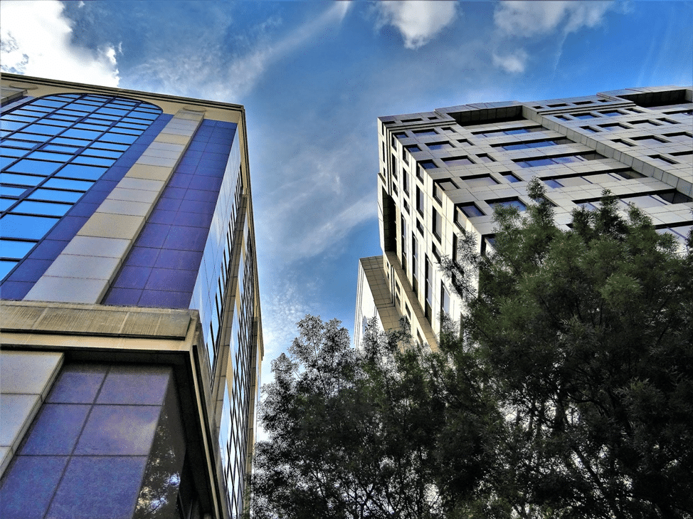 Home address for your business, photo of office buildings