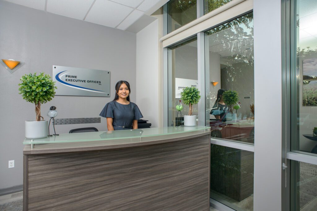 front reception desk, prime executive offices
