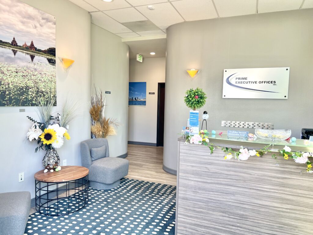 Prime Executive Offices reception area
